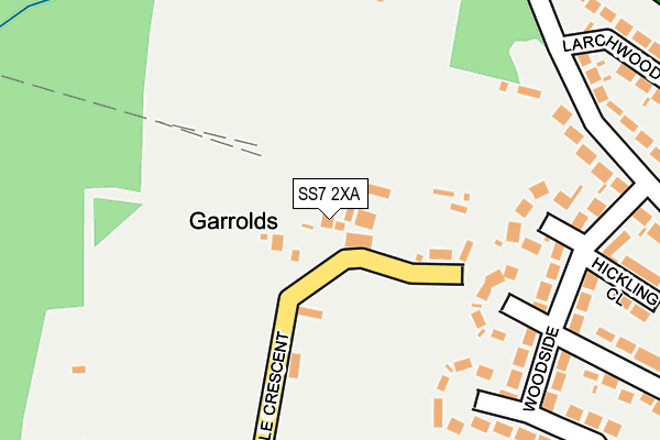 SS7 2XA map - OS OpenMap – Local (Ordnance Survey)