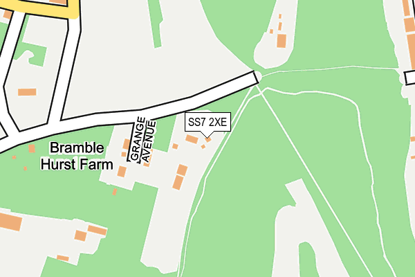 SS7 2XE map - OS OpenMap – Local (Ordnance Survey)