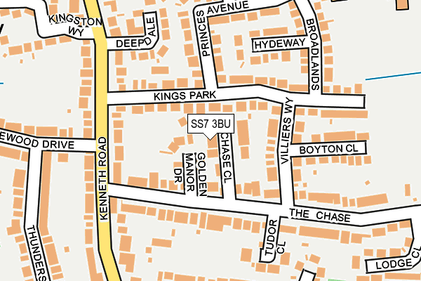 SS7 3BU map - OS OpenMap – Local (Ordnance Survey)