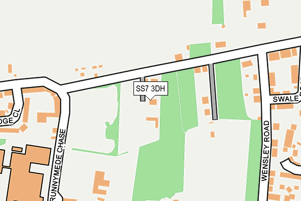 SS7 3DH map - OS OpenMap – Local (Ordnance Survey)