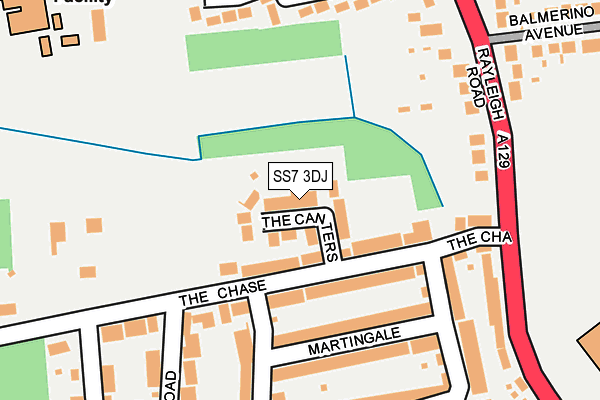 SS7 3DJ map - OS OpenMap – Local (Ordnance Survey)