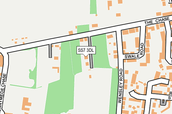 SS7 3DL map - OS OpenMap – Local (Ordnance Survey)
