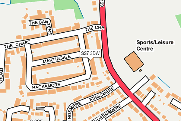 SS7 3DW map - OS OpenMap – Local (Ordnance Survey)