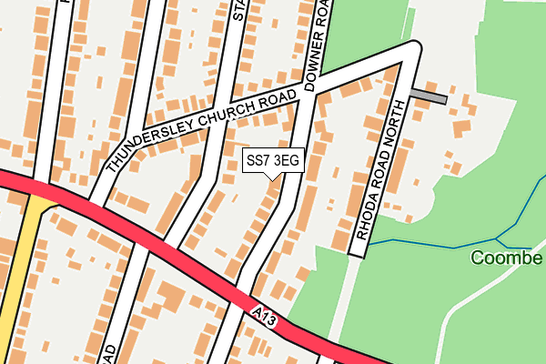 SS7 3EG map - OS OpenMap – Local (Ordnance Survey)