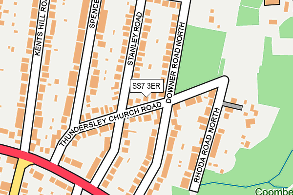 SS7 3ER map - OS OpenMap – Local (Ordnance Survey)