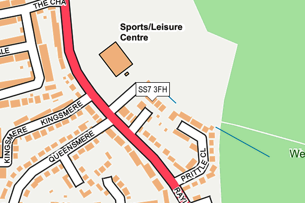 SS7 3FH map - OS OpenMap – Local (Ordnance Survey)