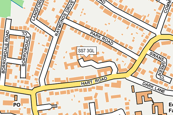 SS7 3GL map - OS OpenMap – Local (Ordnance Survey)