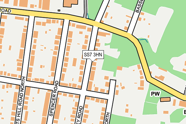SS7 3HN map - OS OpenMap – Local (Ordnance Survey)