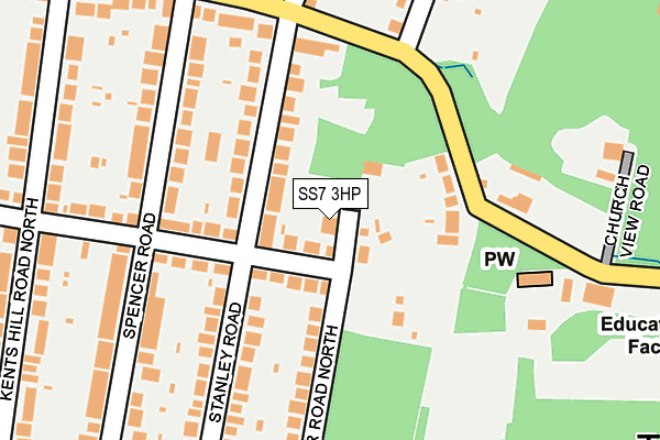 SS7 3HP map - OS OpenMap – Local (Ordnance Survey)