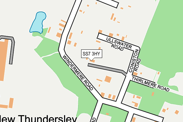 SS7 3HY map - OS OpenMap – Local (Ordnance Survey)