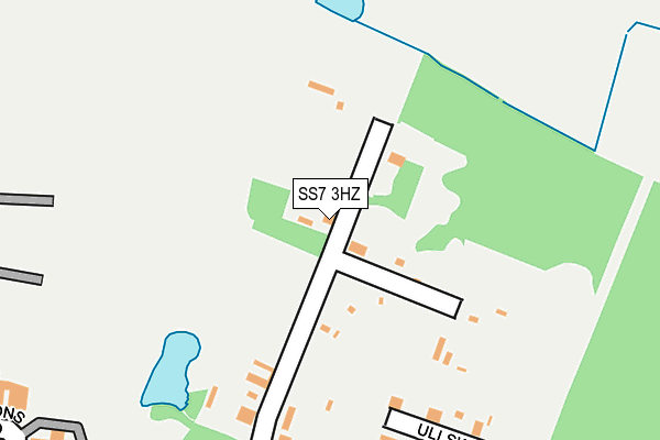 SS7 3HZ map - OS OpenMap – Local (Ordnance Survey)