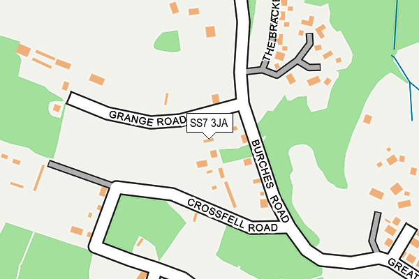 SS7 3JA map - OS OpenMap – Local (Ordnance Survey)