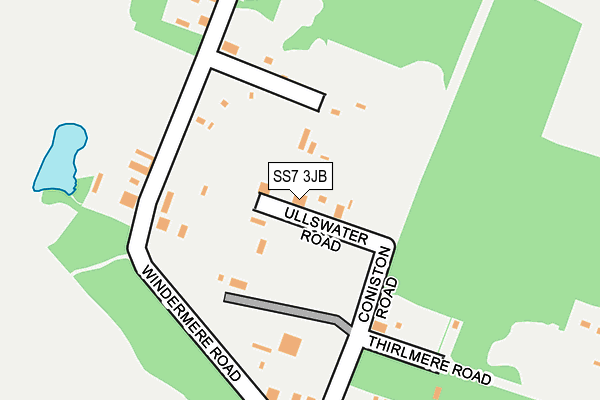 SS7 3JB map - OS OpenMap – Local (Ordnance Survey)