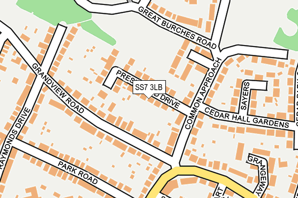 SS7 3LB map - OS OpenMap – Local (Ordnance Survey)