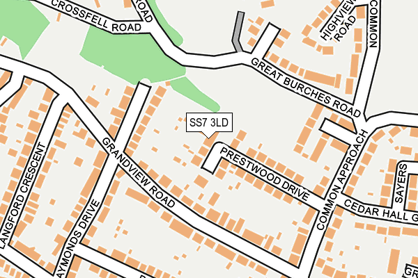 SS7 3LD map - OS OpenMap – Local (Ordnance Survey)