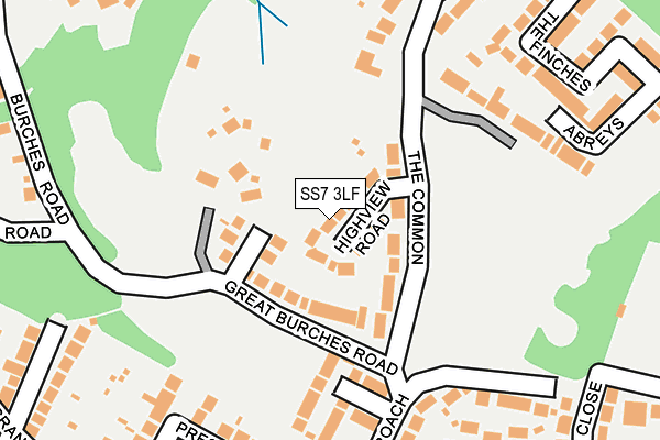 SS7 3LF map - OS OpenMap – Local (Ordnance Survey)