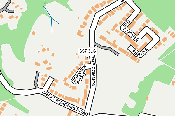 SS7 3LG map - OS OpenMap – Local (Ordnance Survey)