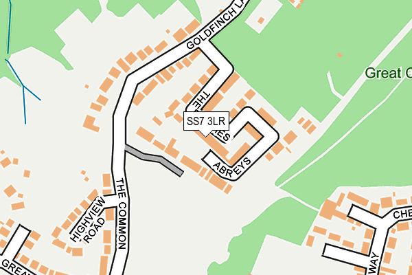 SS7 3LR map - OS OpenMap – Local (Ordnance Survey)