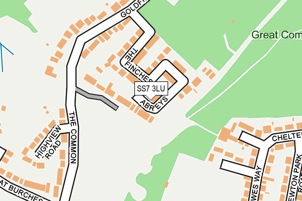 SS7 3LU map - OS OpenMap – Local (Ordnance Survey)