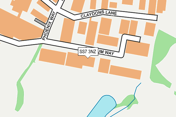 SS7 3NZ map - OS OpenMap – Local (Ordnance Survey)