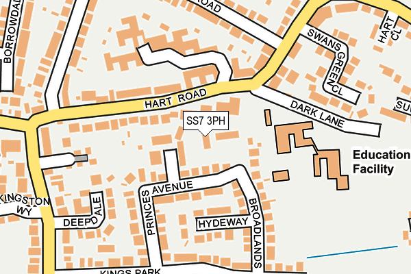 SS7 3PH map - OS OpenMap – Local (Ordnance Survey)