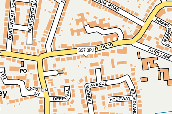 SS7 3PJ map - OS OpenMap – Local (Ordnance Survey)