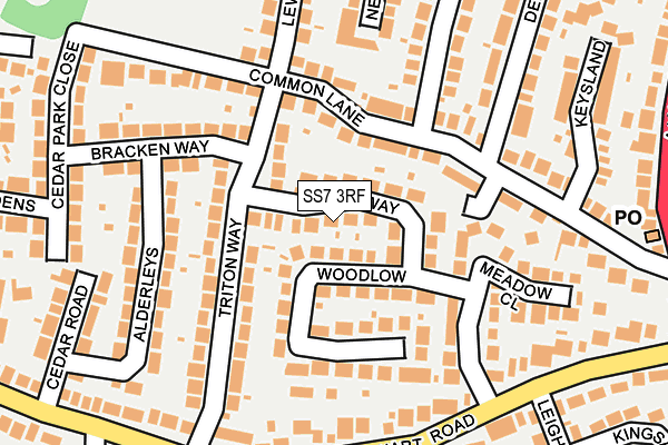 SS7 3RF map - OS OpenMap – Local (Ordnance Survey)