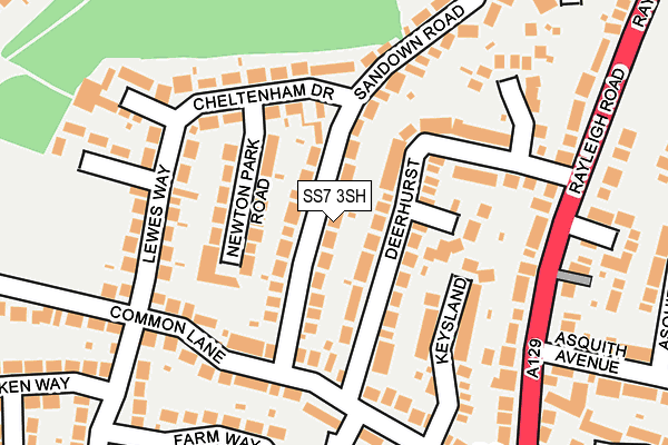 SS7 3SH map - OS OpenMap – Local (Ordnance Survey)