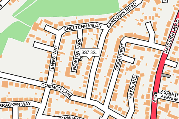 SS7 3SJ map - OS OpenMap – Local (Ordnance Survey)