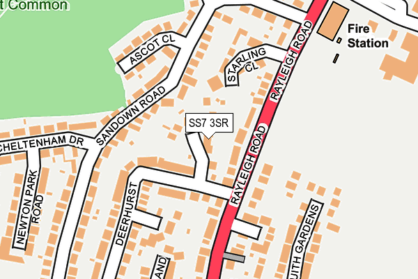 SS7 3SR map - OS OpenMap – Local (Ordnance Survey)