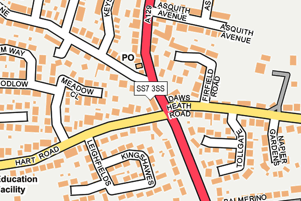 SS7 3SS map - OS OpenMap – Local (Ordnance Survey)