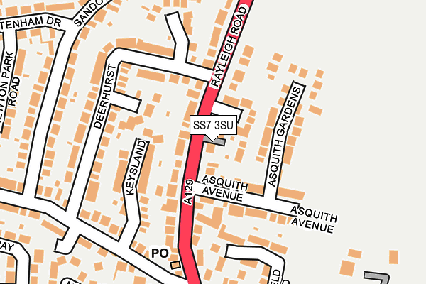 SS7 3SU map - OS OpenMap – Local (Ordnance Survey)