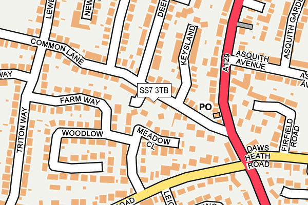 SS7 3TB map - OS OpenMap – Local (Ordnance Survey)