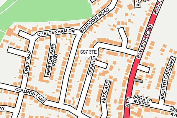 SS7 3TE map - OS OpenMap – Local (Ordnance Survey)