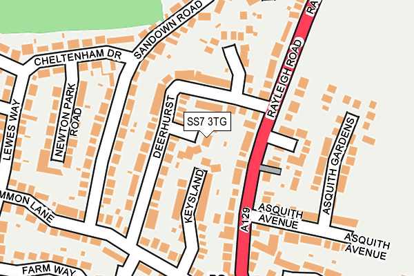 SS7 3TG map - OS OpenMap – Local (Ordnance Survey)