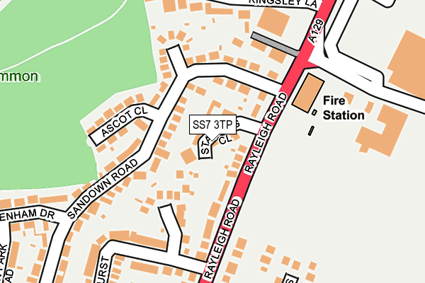 SS7 3TP map - OS OpenMap – Local (Ordnance Survey)