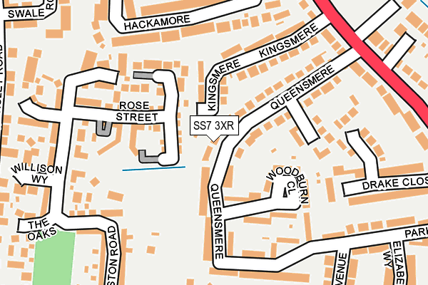 SS7 3XR map - OS OpenMap – Local (Ordnance Survey)