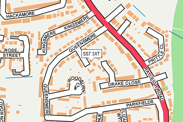 SS7 3XT map - OS OpenMap – Local (Ordnance Survey)