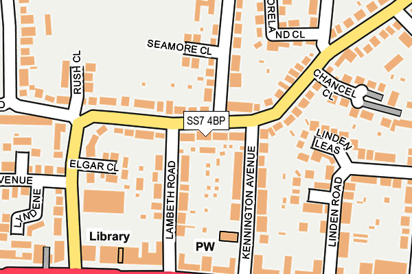 SS7 4BP map - OS OpenMap – Local (Ordnance Survey)