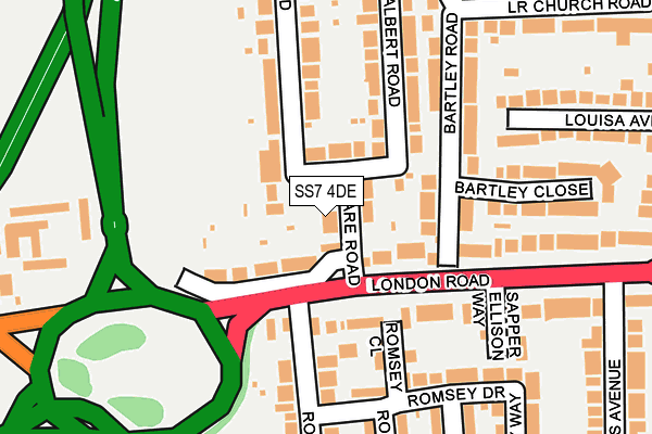SS7 4DE map - OS OpenMap – Local (Ordnance Survey)