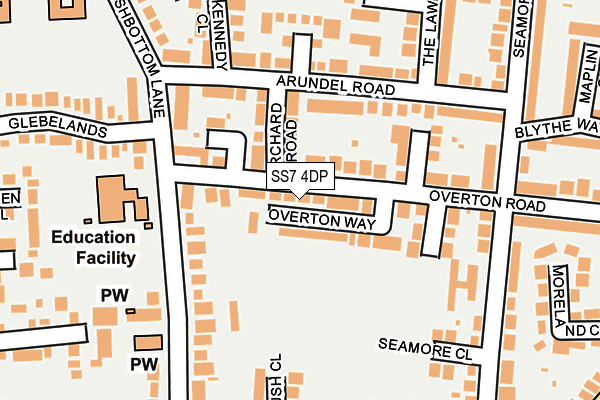 SS7 4DP map - OS OpenMap – Local (Ordnance Survey)