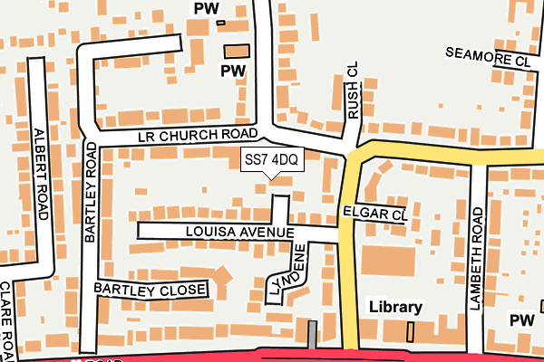 SS7 4DQ map - OS OpenMap – Local (Ordnance Survey)