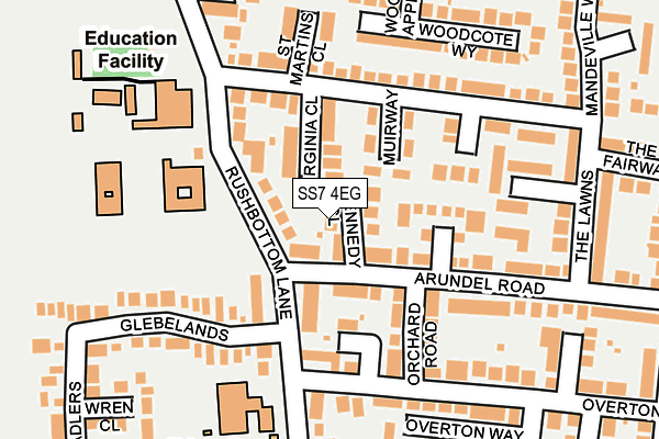 SS7 4EG map - OS OpenMap – Local (Ordnance Survey)