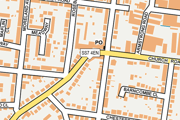 SS7 4EN map - OS OpenMap – Local (Ordnance Survey)