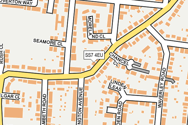 SS7 4EU map - OS OpenMap – Local (Ordnance Survey)
