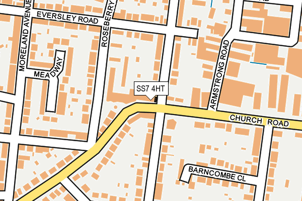 SS7 4HT map - OS OpenMap – Local (Ordnance Survey)