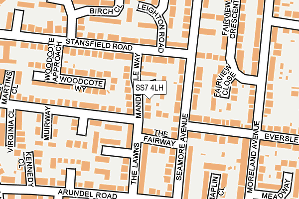 SS7 4LH map - OS OpenMap – Local (Ordnance Survey)