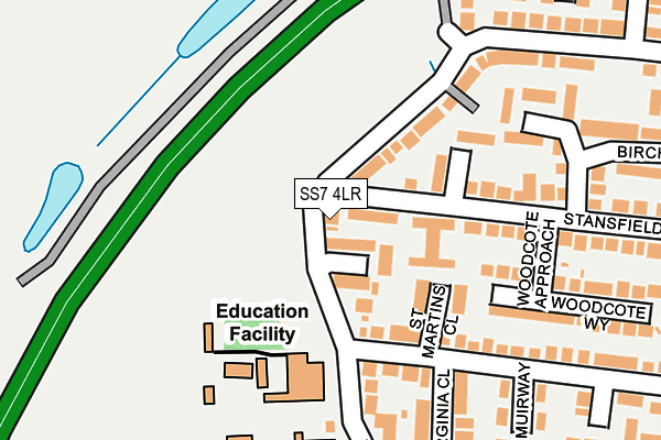 SS7 4LR map - OS OpenMap – Local (Ordnance Survey)