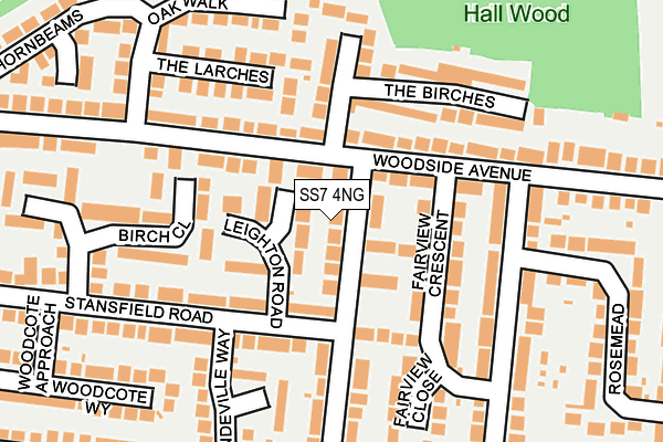 SS7 4NG map - OS OpenMap – Local (Ordnance Survey)