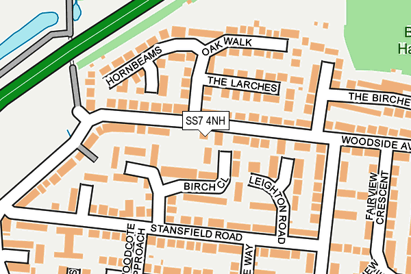 SS7 4NH map - OS OpenMap – Local (Ordnance Survey)